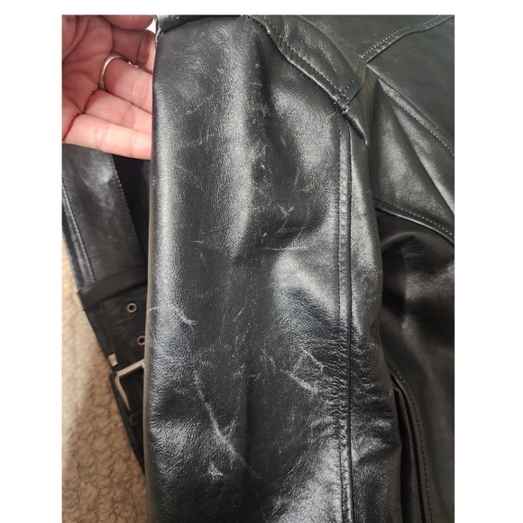 🔴NEW! AG REESE MOTO LEATHER JACKET SZ SMALL - Picture 15 of 16